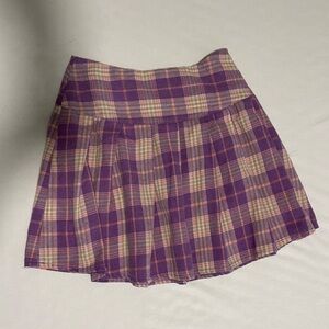 Plaid Purple Skirt
